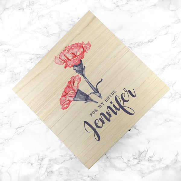 Wooden Gifts & Accessories Personalized Wedding Gifts For My Bride on Our Wedding Day Box Treat Gifts