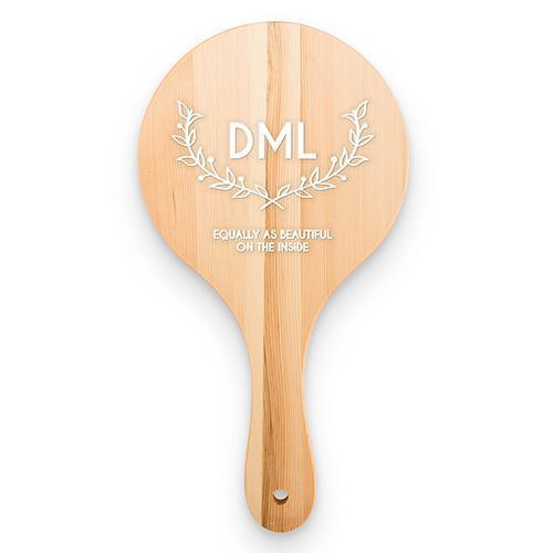 Wooden Hand Mirror - Woodland Monogram (Pack of 1)-Personalized Gifts for Women-JadeMoghul Inc.