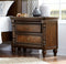 Wooden Nightstand With 2 Drawers In Cherry Brown-Nightstands and Bedside Tables-Brown-Wood-JadeMoghul Inc.