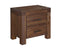 Wooden Nightstand with Exposed Mortise and Tenon Corner Joints, Brown-Bedroom Furniture-Brown-Wood-JadeMoghul Inc.