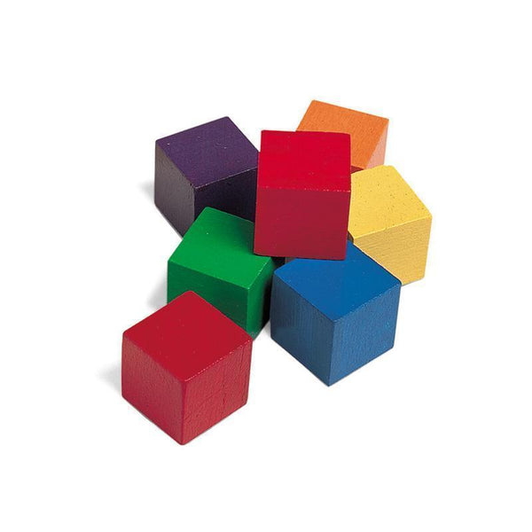 WOODEN ONE INCH COLOR CUBES 102PK-Learning Materials-JadeMoghul Inc.