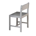 Wooden Side Chair, White-Dining Chairs-White-Wood-JadeMoghul Inc.