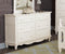 Wooden Six Drawer Dresser With Efficient Storage, White-Bedroom Furniture-White-Wood-JadeMoghul Inc.