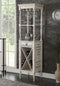 Wooden Wine Cabinet with Spacious Wine Bottle Holder, Antique White-Cabinets-White-Wood-JadeMoghul Inc.