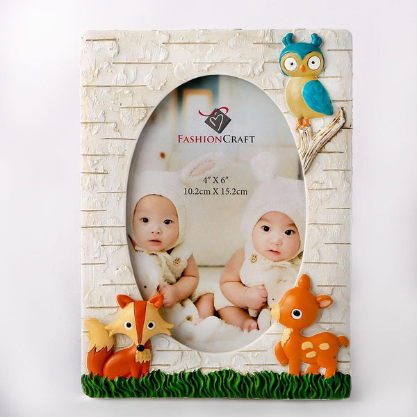 woodland animals 4 x 6 frame from gifts by fashioncraft-Personalized Gifts for Women-JadeMoghul Inc.
