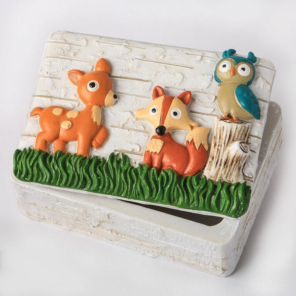 woodland animals covered box-Personalized Gifts for Women-JadeMoghul Inc.