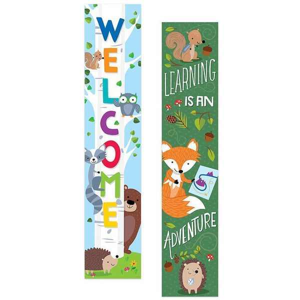 WOODLAND FRIENDS 2 SIDED BANNER-Learning Materials-JadeMoghul Inc.