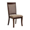 Woodmont Contemporary Side Chair, Walnut Finish, Set Of 2-Armchairs and Accent Chairs-Walnut-Fabric Solid Wood Wood Veneer & Others-JadeMoghul Inc.