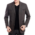 Wool blend Men Blazer / Casual Outwear Slim Fit Coat