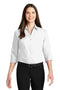 Woven Shirts Port Authority Ladies 3/4-Sleeve Carefree Poplin Shirt. LW102 Port Authority