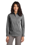 Woven Shirts Port Authority Ladies Fine Stripe Stretch Poplin Shirt. L647 Port Authority