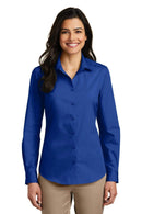 Woven Shirts Port Authority Ladies Long Sleeve Carefree Poplin Shirt. LW100 Port Authority