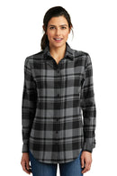 Woven Shirts Port Authority Ladies Plaid Flannel Tunic . LW668 Port Authority