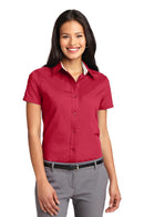 Woven Shirts Port Authority Ladies Short Sleeve Easy Care  Shirt.  L508 Port Authority