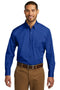 Woven Shirts Port Authority Tall Long Sleeve Carefree Poplin Shirt. TW100 Port Authority