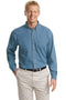 Woven Shirts Port Authority Tall Long Sleeve Denim Shirt. TLS600 Port Authority