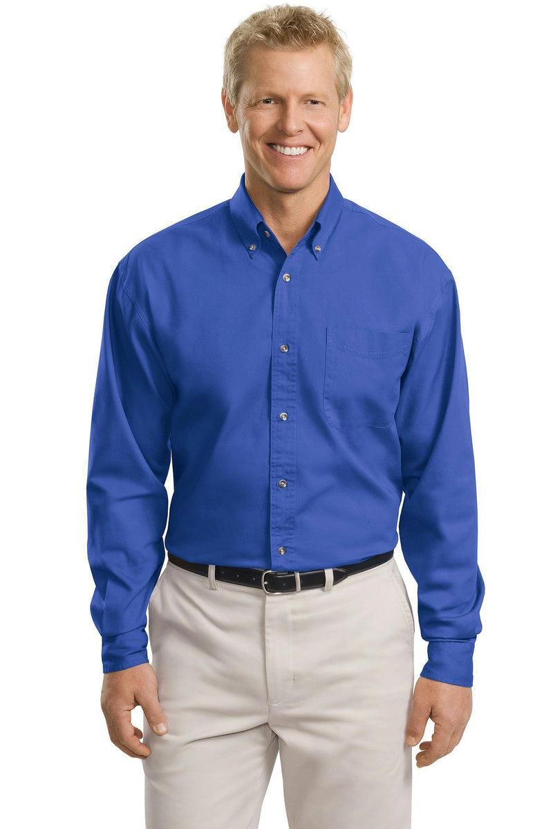 Woven Shirts Port Authority Tall Long Sleeve Twill Shirt.  TLS600T Port Authority