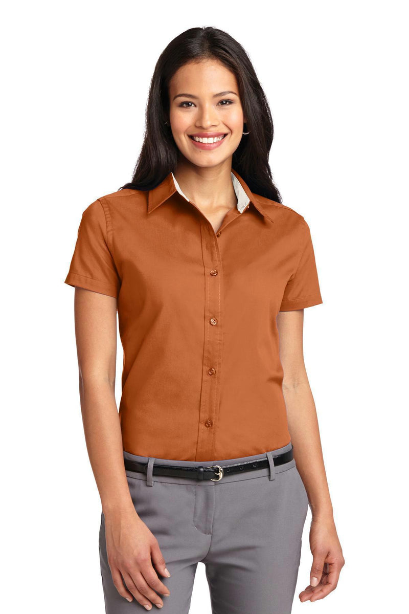 Woven Shirts Women Shirts Port Authority Short Sleeve Easy Care  Shirt Port Authority