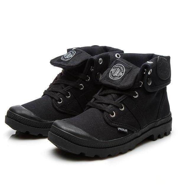 WXWSWZ 2018 Fashion High Top Sneakers Canvas Shoes Women Casual Shoes White Flat Female Basket Lace Up Solid Trainers Chaussure-Black-4.5-JadeMoghul Inc.