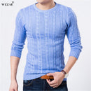 WZZAE 2017 Winter Sweater Men O-neck Casual Knit Jumpers Sweaters Mens Long Sleeve Pullovers Famous Brand Sweater Men Stylish