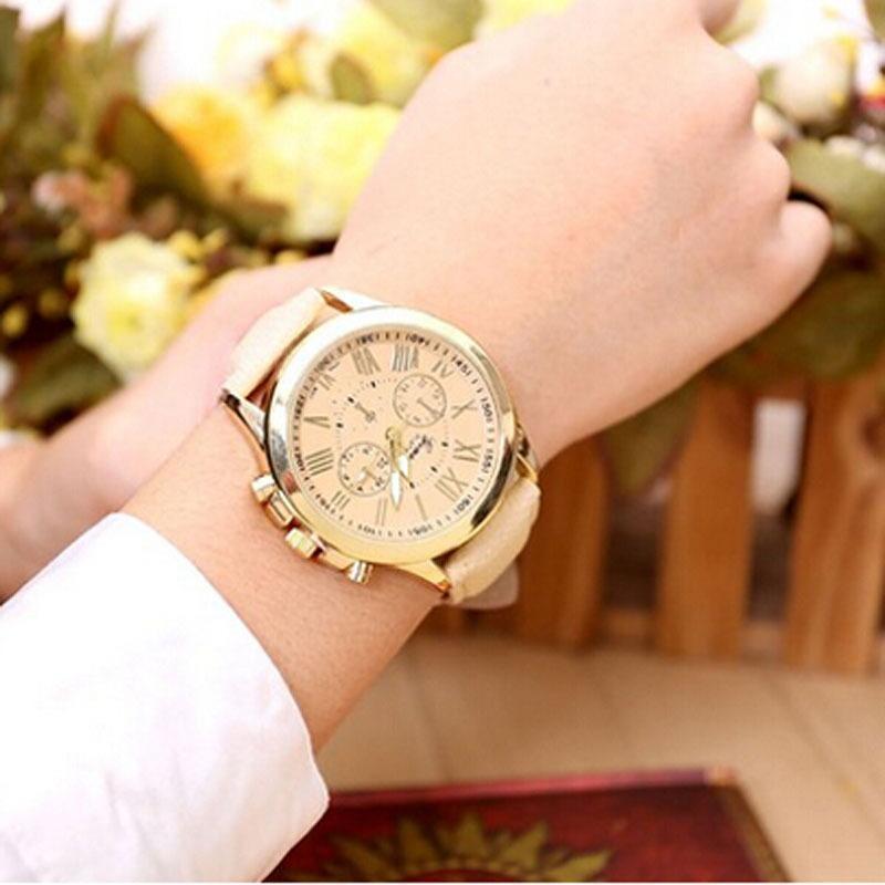 xiniu Fashion Watches Geneva Women Casual PU Leather Bracelet Roman Numeral Quartz Wristwatch Relogio feminino Montre Femme