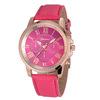 xiniu Fashion Watches Geneva Women Casual PU Leather Bracelet Roman Numeral Quartz Wristwatch Relogio feminino Montre Femme-Hot Pink-JadeMoghul Inc.