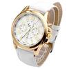 xiniu Fashion Watches Geneva Women Casual PU Leather Bracelet Roman Numeral Quartz Wristwatch Relogio feminino Montre Femme-White-JadeMoghul Inc.