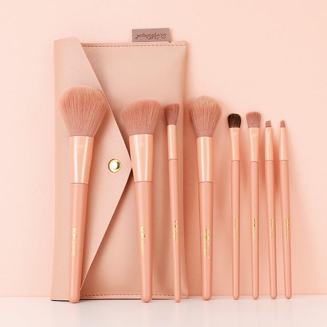 XINYAN Candy Makeup Brush Set Pink Blush Eyeshadow Concealer Lip Cosmetics Make up For Beginner Powder Foundation Beauty Tools JadeMoghul Inc. 