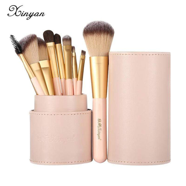 XINYAN Candy Makeup Brush Set Pink Blush Eyeshadow Concealer Lip Cosmetics Make up For Beginner Powder Foundation Beauty Tools JadeMoghul Inc. 