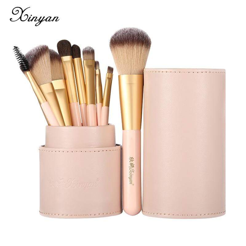 XINYAN Candy Makeup Brush Set Pink Blush Eyeshadow Concealer Lip Cosmetics Make up For Beginner Powder Foundation Beauty Tools JadeMoghul Inc. 