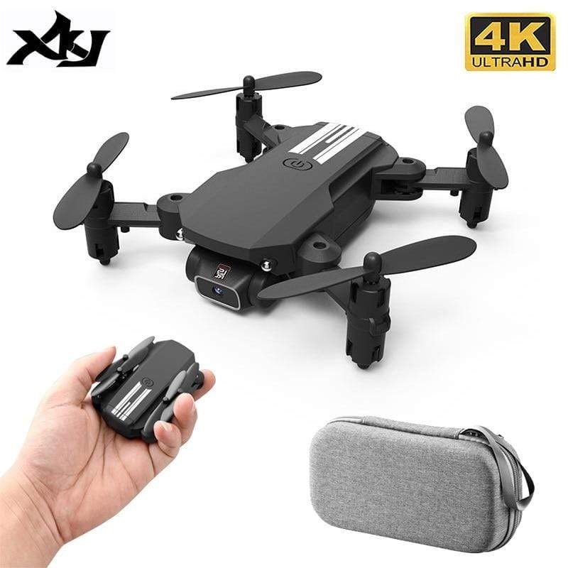 XKJ 2020 New Mini Drone 4K 1080P HD Camera WiFi Fpv Air Pressure Altitude Hold Black And Gray Foldable Quadcopter RC Dron Toy AExp