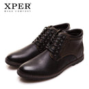XPER Brand Autumn Winter Men Shoes Boots Casual Fashion High-Cut Lace-up Warm Hombre