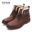 XPER Brand Men Shoes Autumn Winter Men Boots Fashion Vintage Style Male Motorcycle Shoes High-Cut Men Casual Shoes