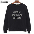 XUANSHOW Fashion Sweatshirts 2018 Autumn Long Sleeve BTS A Cup Of Tae With Suga Printed Pullovers Women's Fleece Sweatshirt XXL