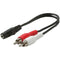 Y-Cable Audio Adapter-Cables, Connectors & Accessories-JadeMoghul Inc.