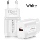 YKZ Mobile Phone Charger Quick Charge QC 3.0 4.0 18W Fast Charging EU US Plug Adapter Wall USB Charger For iPhone Samsung Xiaomi AExp