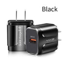 YKZ Mobile Phone Charger Quick Charge QC 3.0 4.0 18W Fast Charging EU US Plug Adapter Wall USB Charger For iPhone Samsung Xiaomi AExp