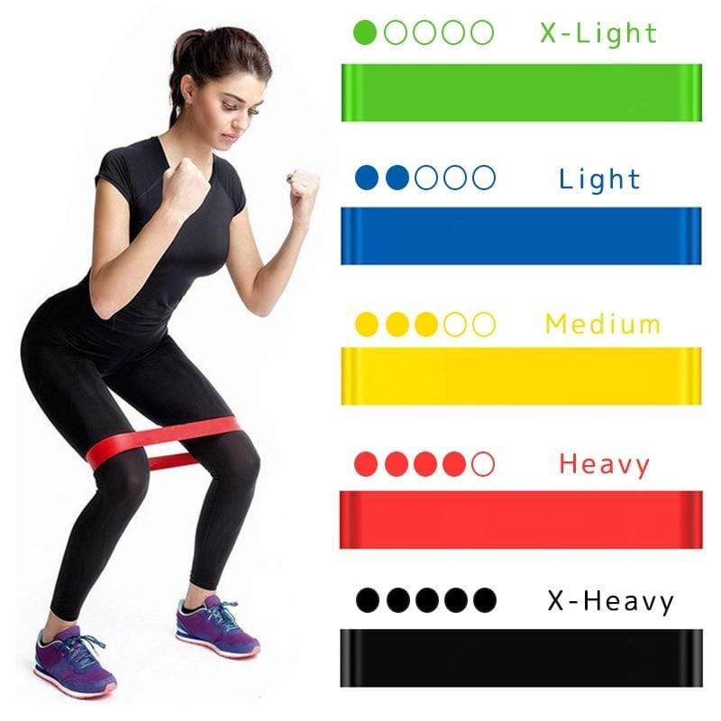 Yoga Resistance Rubber Bands Fitness Elastic Bands 0.3mm-1.1mm Training Fitness Gum Pilates Sport Crossfit Workout Equipment JadeMoghul Inc. 