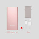 Yoobao A2 Power Bank 20000mAh 2 USB PowerBank Portable Charger External Battery Poverbank For iPhone 7 6 5 4 X 8 For Xiaomi Mi
