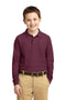 Youth Port Authority Youth Long Sleeve Silk TouchPolo.  Y500LS Port Authority