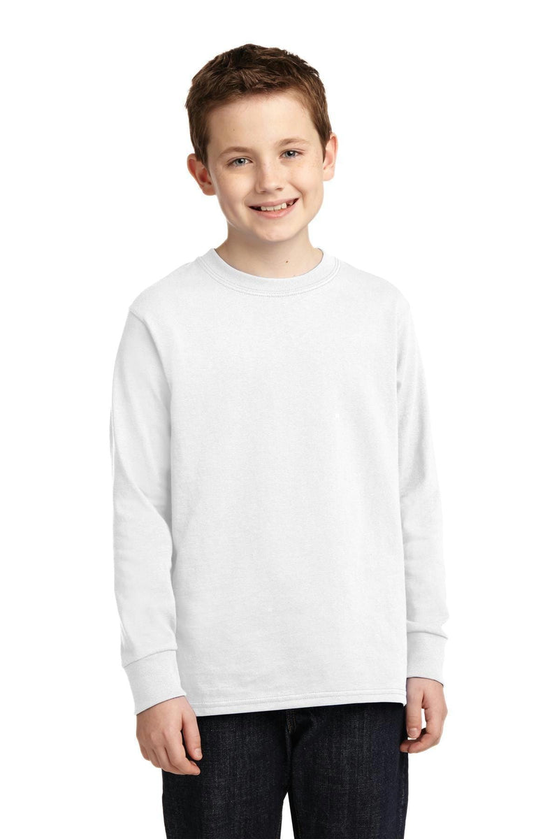 Youth Port & Company Youth Long Sleeve Core Cotton Tee. PC54YLS Port & Company