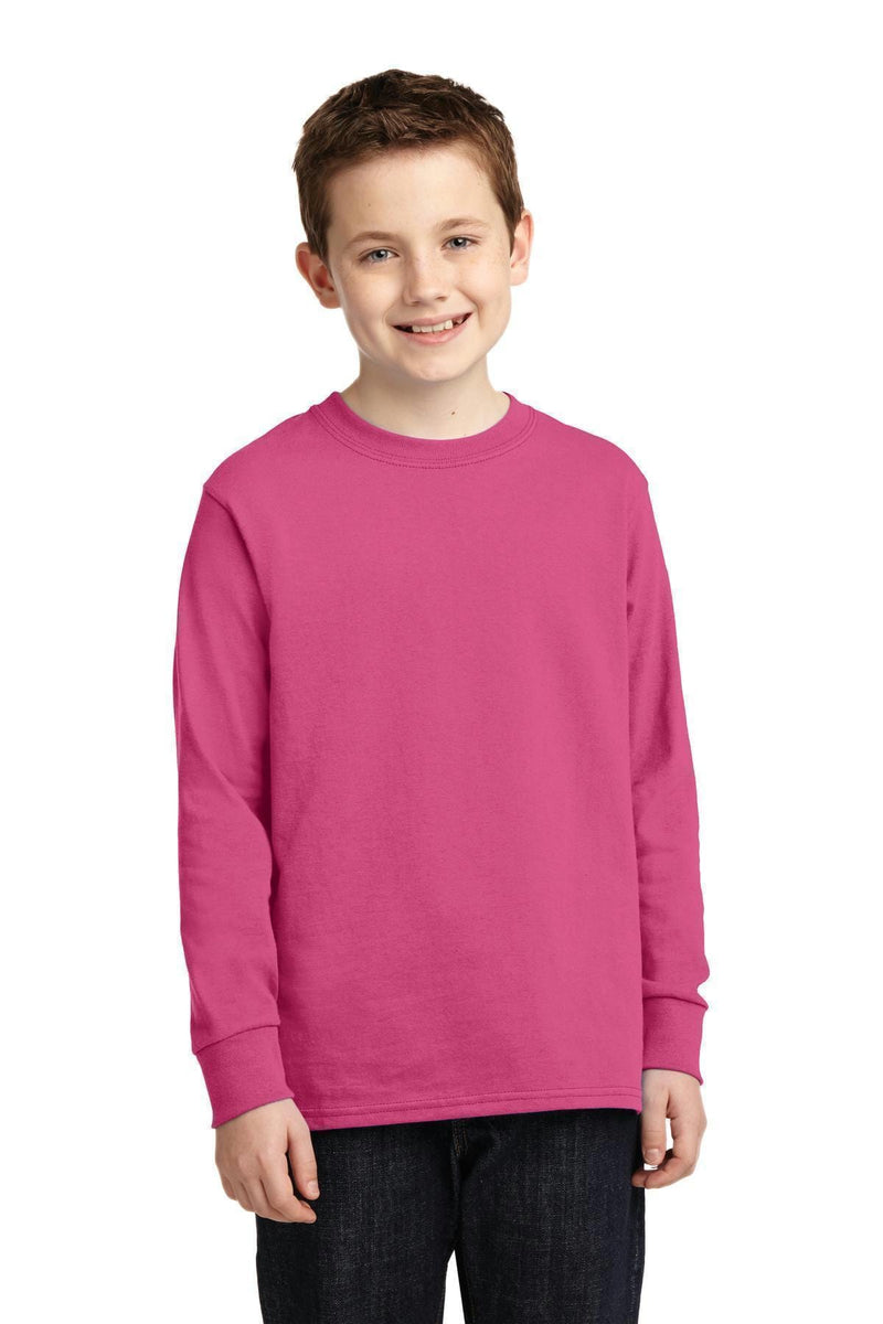 Youth Port & Company Youth Long Sleeve Core Cotton Tee. PC54YLS Port & Company