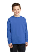 Youth Port & Company Youth Long Sleeve Core Cotton Tee. PC54YLS Port & Company