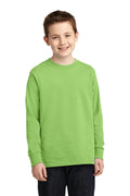 Youth Port & Company Youth Long Sleeve Core Cotton Tee. PC54YLS Port & Company