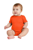 Youth Rabbit Skinsnfant Short Sleeve Baby Rib Bodysuit. RS4400 Rabbit Skins