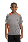 Youth Sport-Tek Youth Heather Colorblock ContenderTee. YST361 Sport-Tek