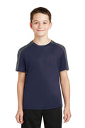 Youth Sport-Tek Youth PosiCharge CompetitorSleeve-Blocked Tee. YST354 Sport-Tek