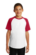 Youth Sport-Tek Youth Short Sleeve Colorblock Raglan Jersey. YT201 Sport-Tek