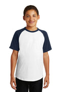 Youth Sport-Tek Youth Short Sleeve Colorblock Raglan Jersey. YT201 Sport-Tek