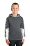 Youth Sport-Tek Youth Sport-Wick Mineral Freeze Fleece  Colorblock Hooded Pullover. YST231 Sport-Tek